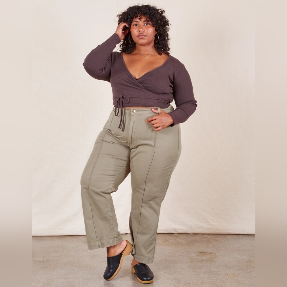 Big Bud Press Pleated Beige Western Pants (XL)